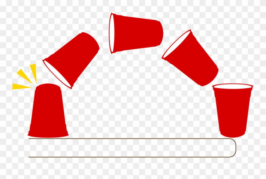 Flip The Glass - Red Solo Cup Flip Game Clipart
