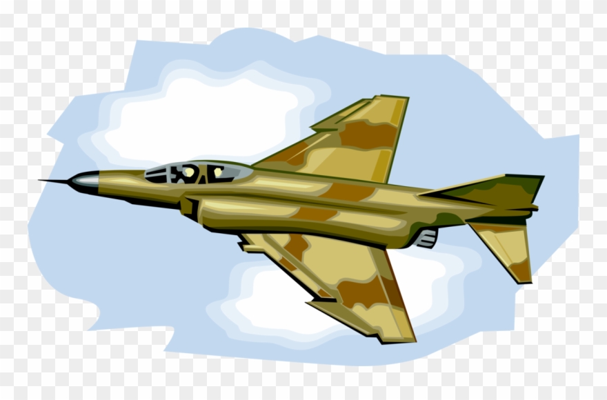 Navy F Phantom Ii - Fighter Jet Jet Illustration Clipart