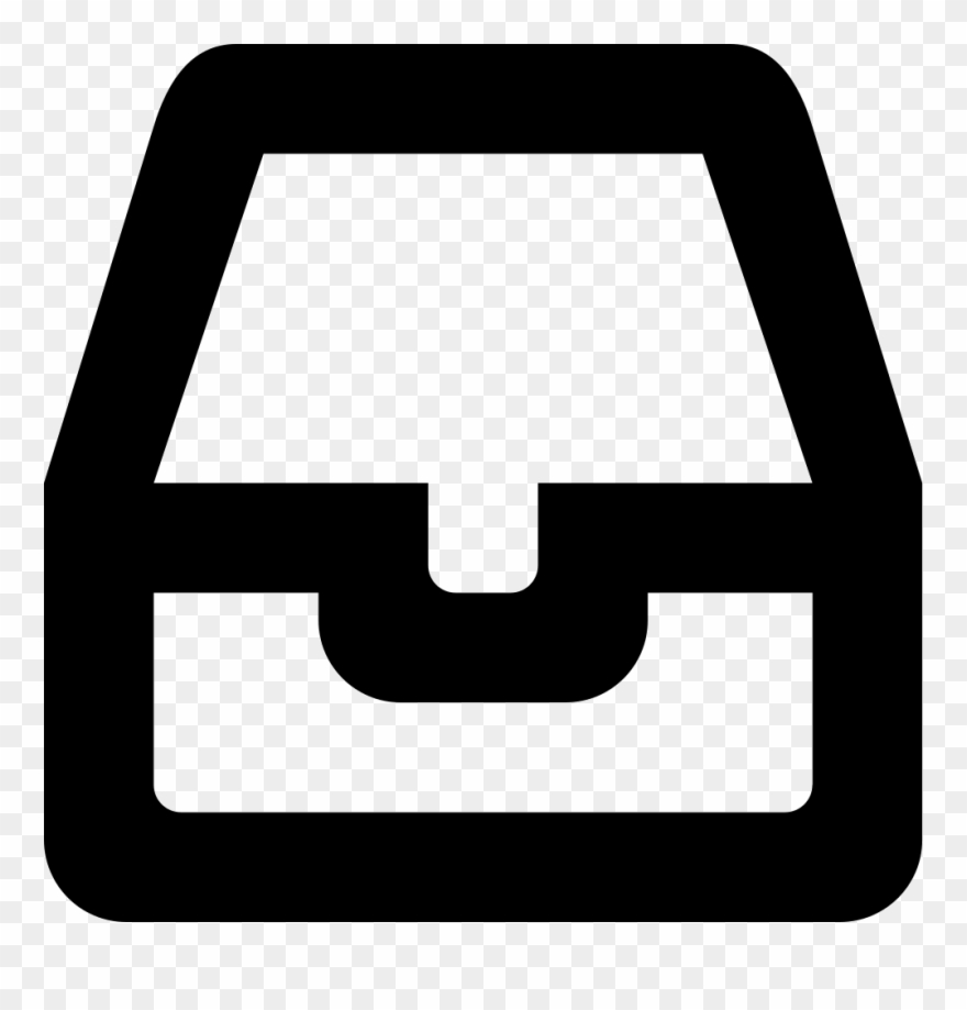 Drawer Gross Outlined Symbol - Drawer Symbol Clipart