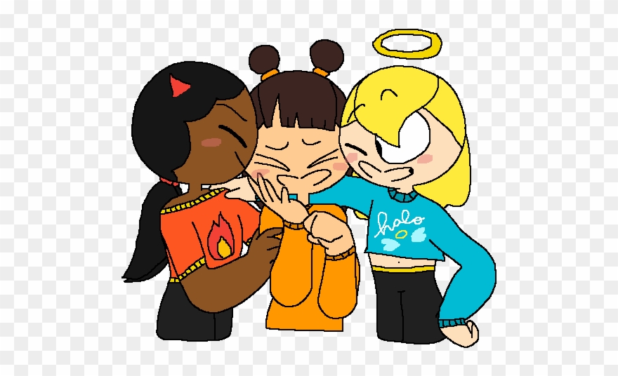 Shoulder Angel & Shoulder Devil - Cartoon Clipart