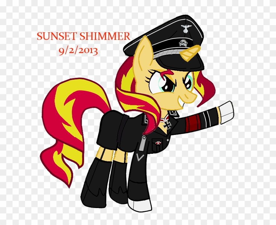 Ss Untersturmfuhrer Sunset Shimmer - My Little Pony Ss Clipart