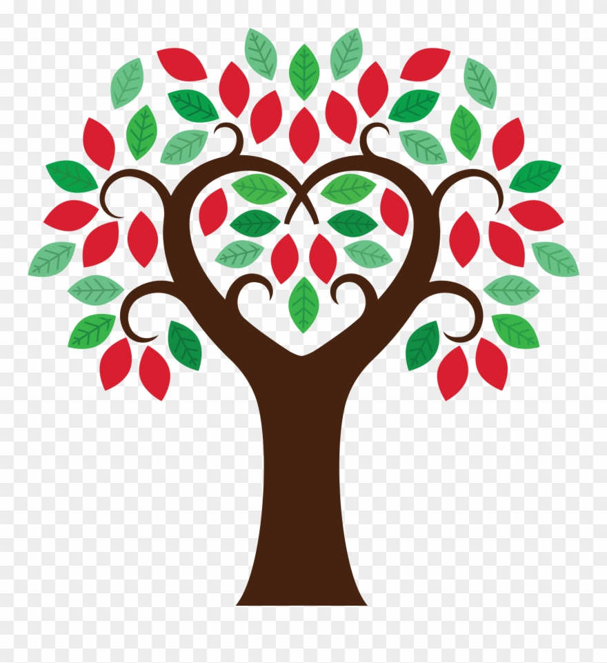 Ceremonies For Lifes Path - Ancestry Heart Shaped Family Tree Template Clipart
