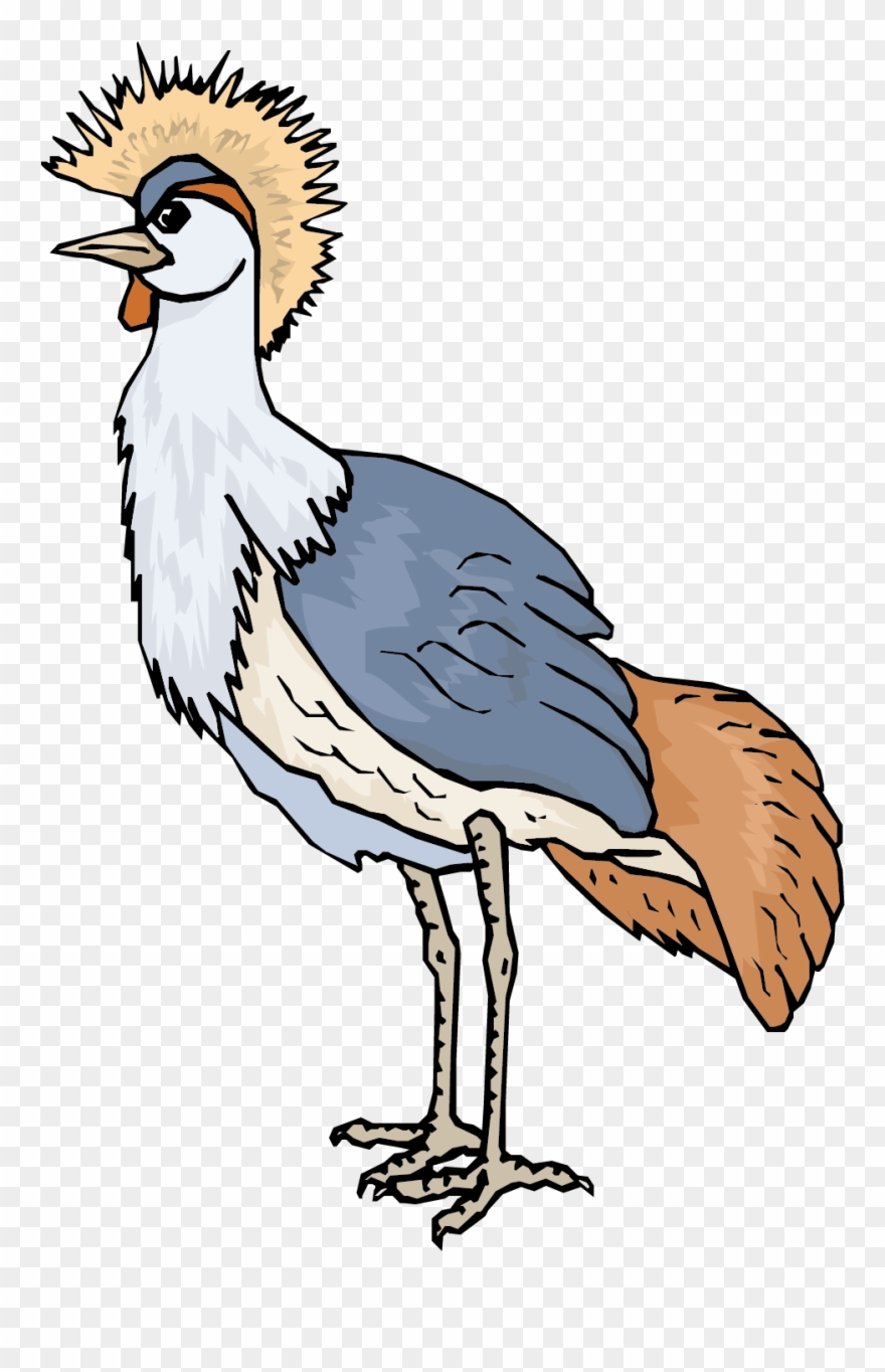 Crane Vector Animal - Flightless Bird Clipart