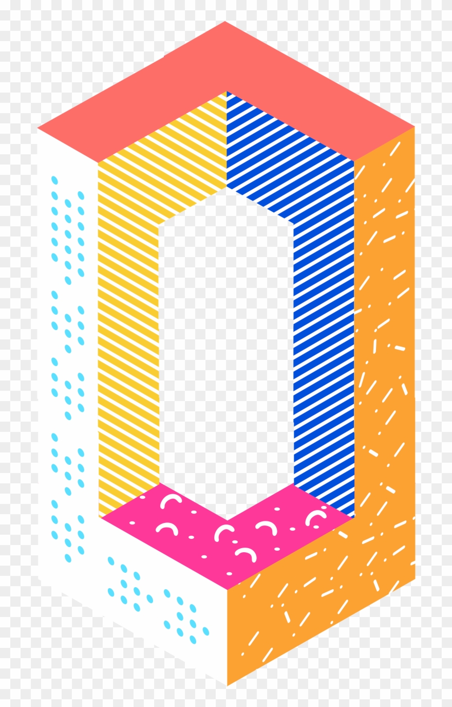 25d Stereo Memphis Space Png And Psd - Graphic Design Clipart