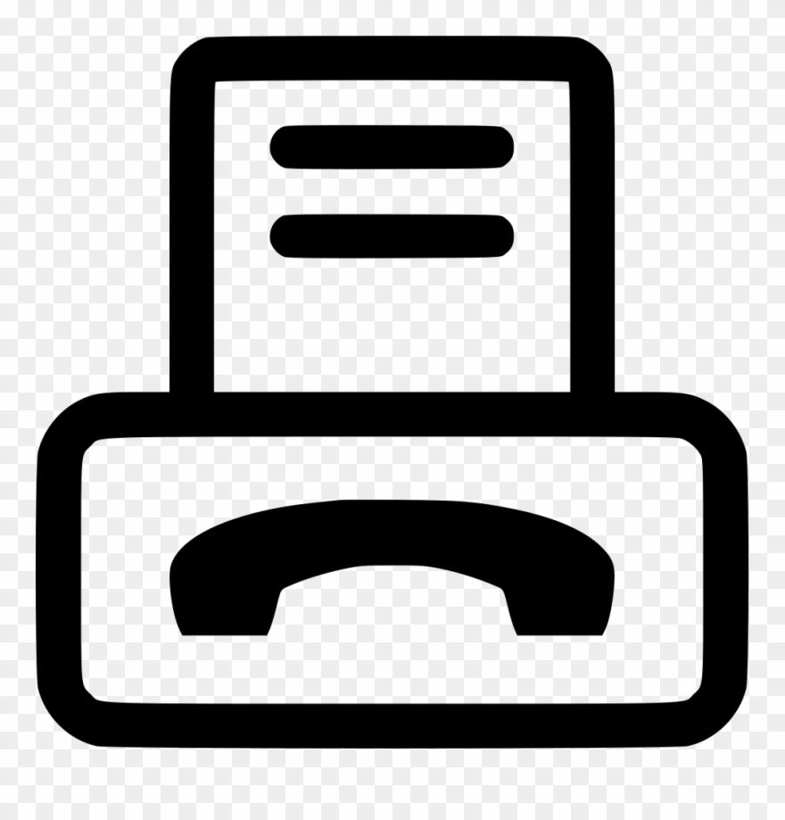 Fax Machine Svg Png Icon Free Download 530075 Onlinewebfonts - Fax Machine Logo Png Clipart