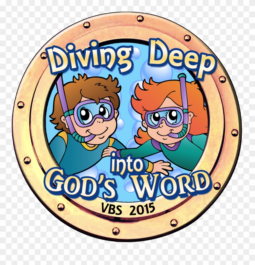 Our Theme For Vbs 2015 Was "diving Deep Into God's - Cartoon Clipart