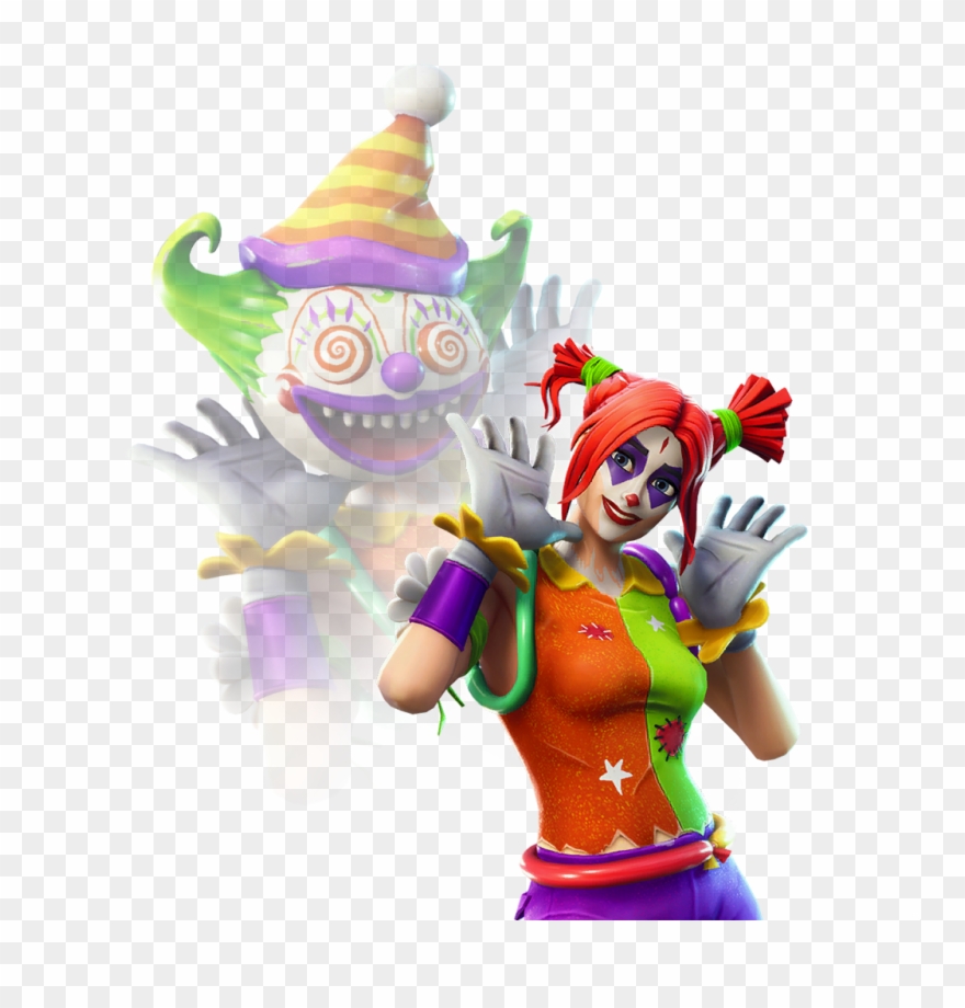 Epic Peekaboo Outfit - Fortnite Clown Skin Clipart