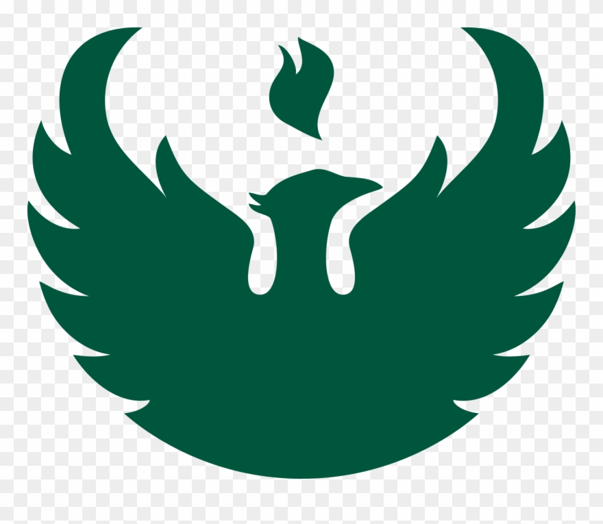 Phoenix Emblem Pms34 - Uw Green Bay Logo Clipart