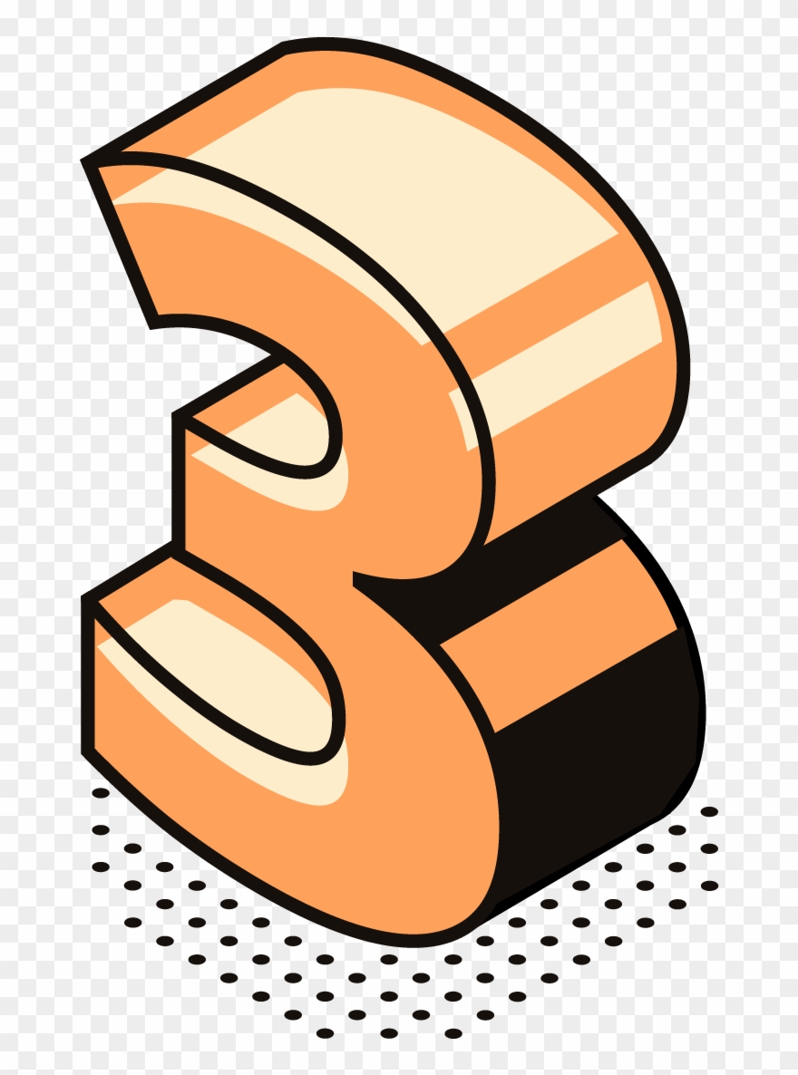 3 Number Png Stock Images Clipart