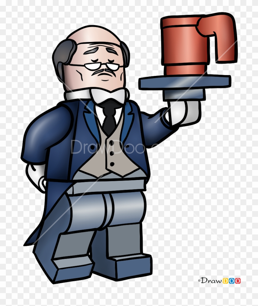 Draw Lego Alfred Clipart