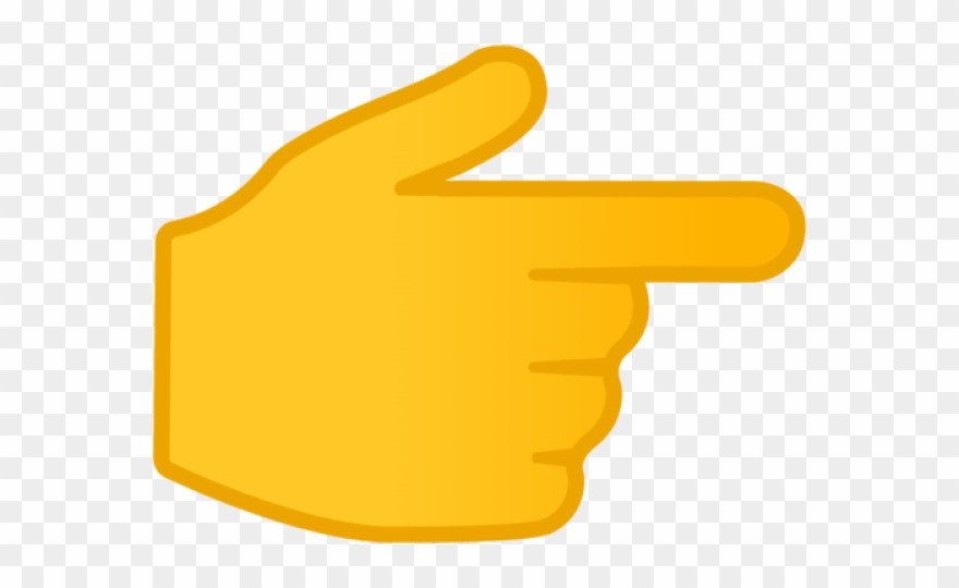 Hand Emoji Clipart Index Finger - Pointing Finger Emoji - Png Download