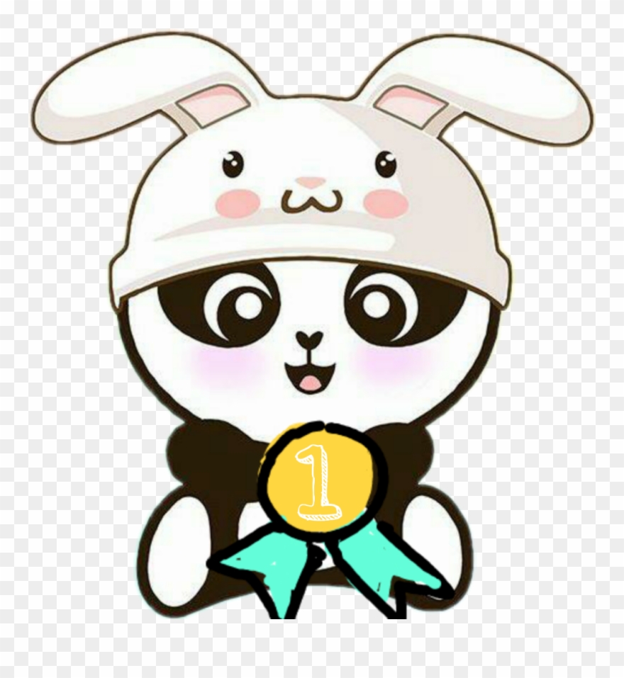 #panda #medals #sweet - Dibujos De Pandas Unicornios Clipart