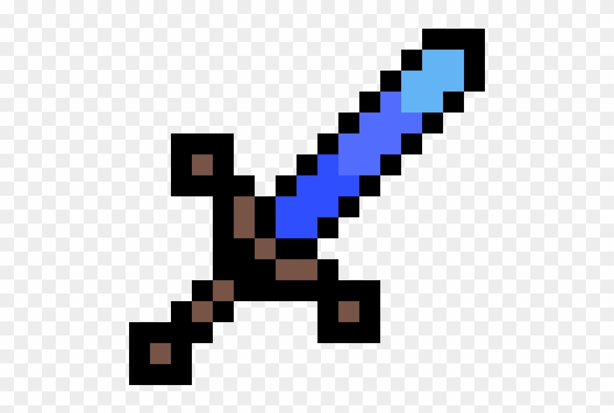 Diamonds - Weapons Minecraft Clipart