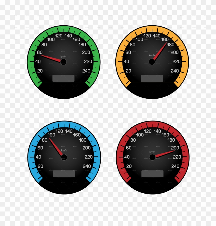 Go To Image - Black Speedometer Icon Png Clipart