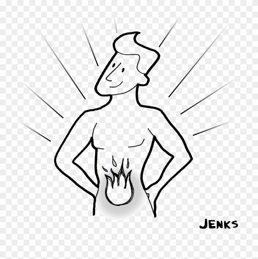 Burning Man Png - Line Art Clipart