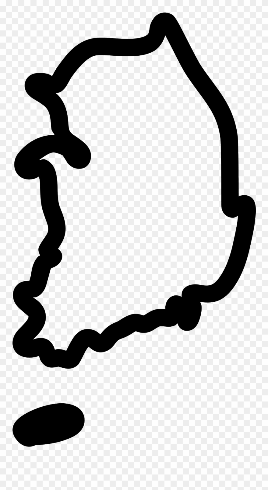 Computer Icons Transprent Png - Korea Map Icon Png Clipart