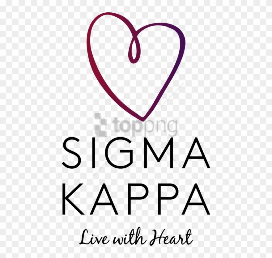 Free Png Sigma Kappa Live With Heart Png Image With - Heart Clipart