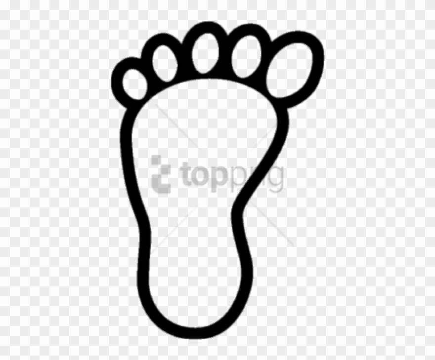 Free Png Footprint Bare Foot Png Image With Transparent - Clip Art Foot Print