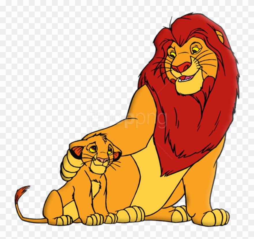 Free Png Download King Lion And Simba Clipart Png Photo - Lion And Cub Clipart Transparent Png