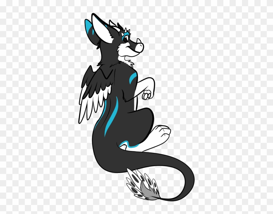 Filigree Clip Art Border - Angel Dutch Dragon Furry - Png Download