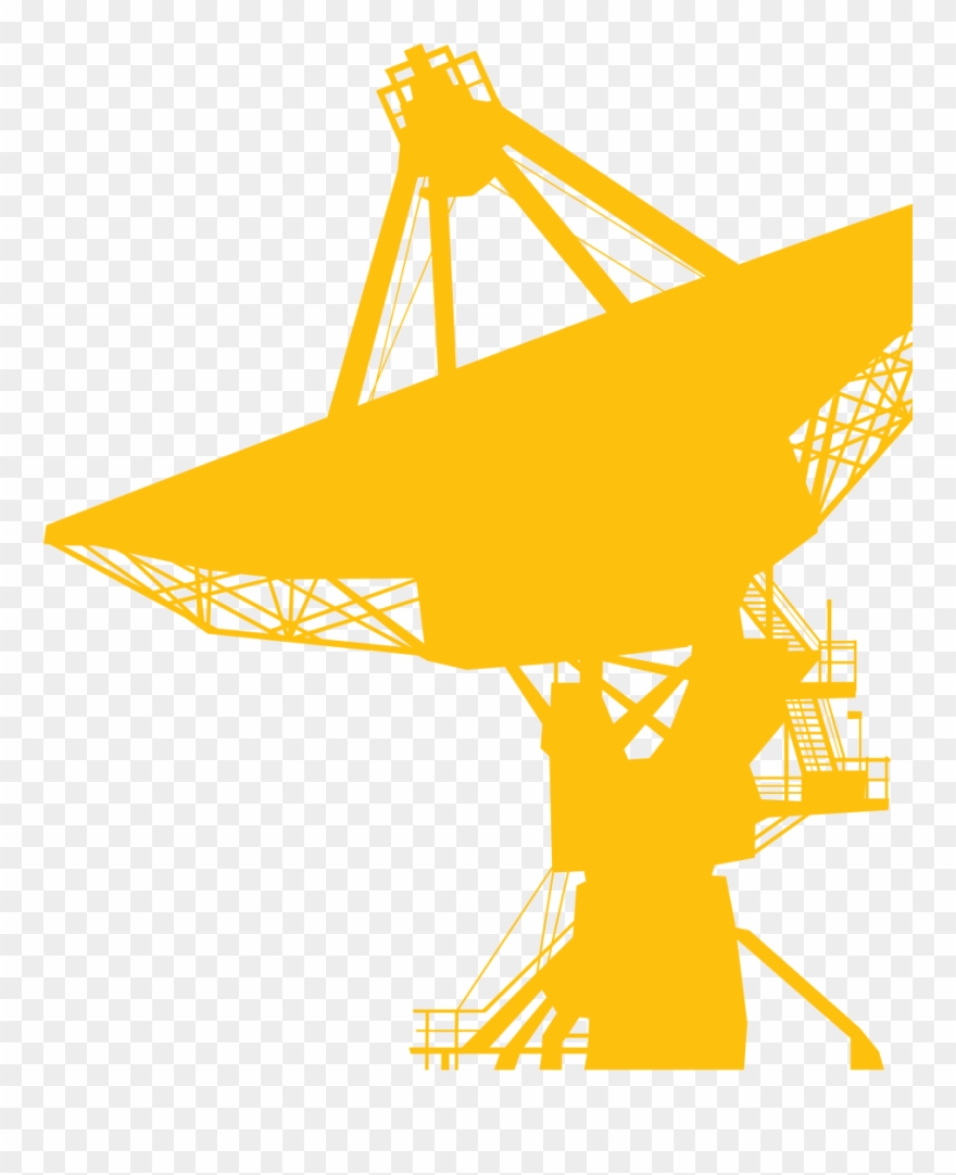 Your Emerging Technology Radar - Satellite Vector Silhouette Clipart