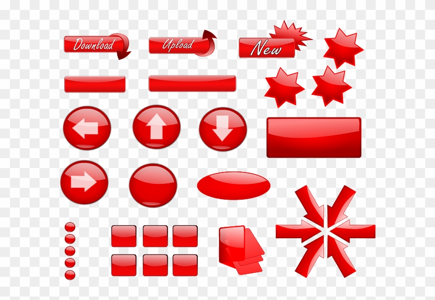 Red Buttons Clipart