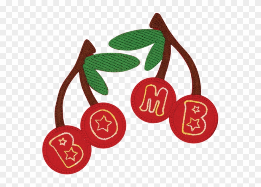 Cherry Bomb Patch From Prism Boutique - Embroidery Clipart