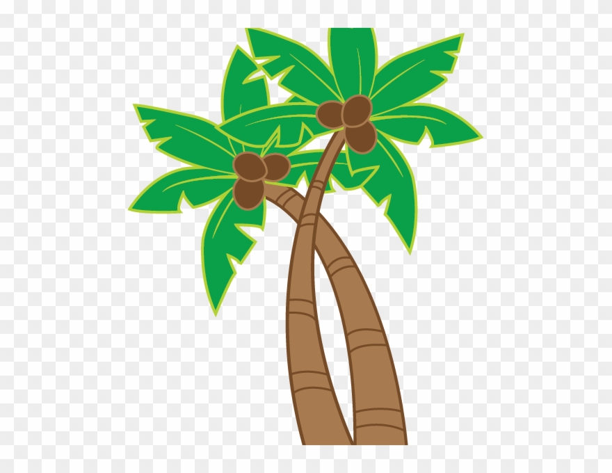 Images Free Coloring Fun And Ready For - Hawaiian Luau Coconut Tree Clipart