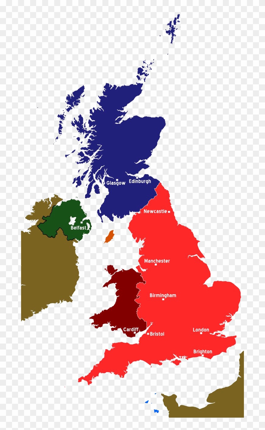 Uk Map Png Images - Uk Map Icon Transparent Clipart