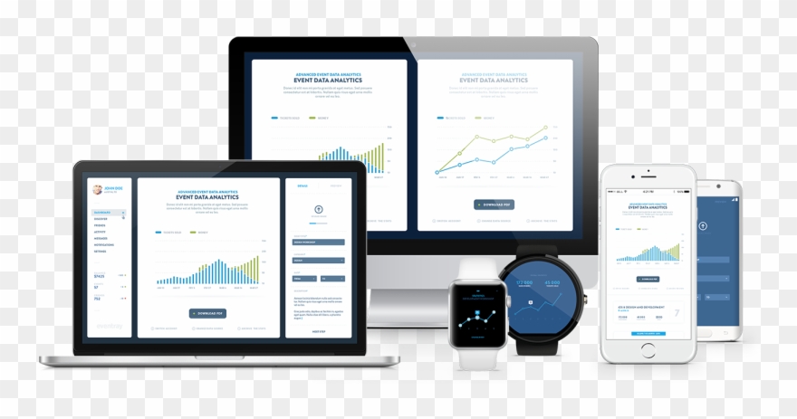 Image Depicting All The Advanced Features Of Opentracker's - Mobile App Clipart