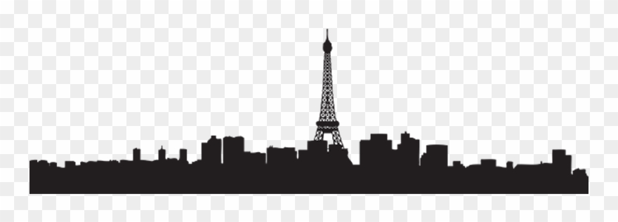 Download For Free - Paris Skyline Silhouette Clipart