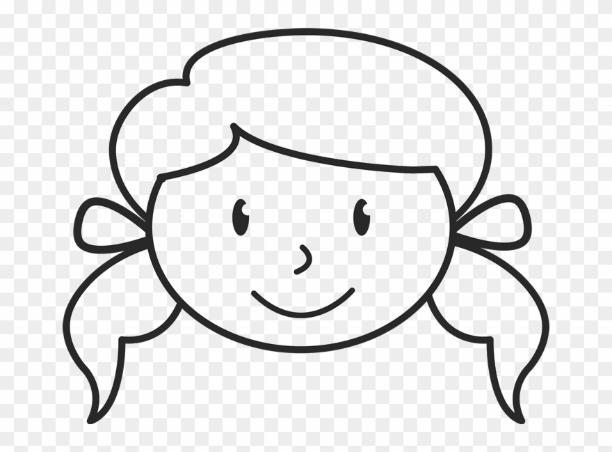 Stick Figure Face Png - Girl Face Png Stick Clipart