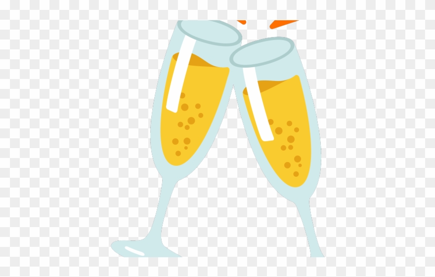 Champagne Clipart Anniversary Champagne - Happy New Year Emoji 2019 - Png Download