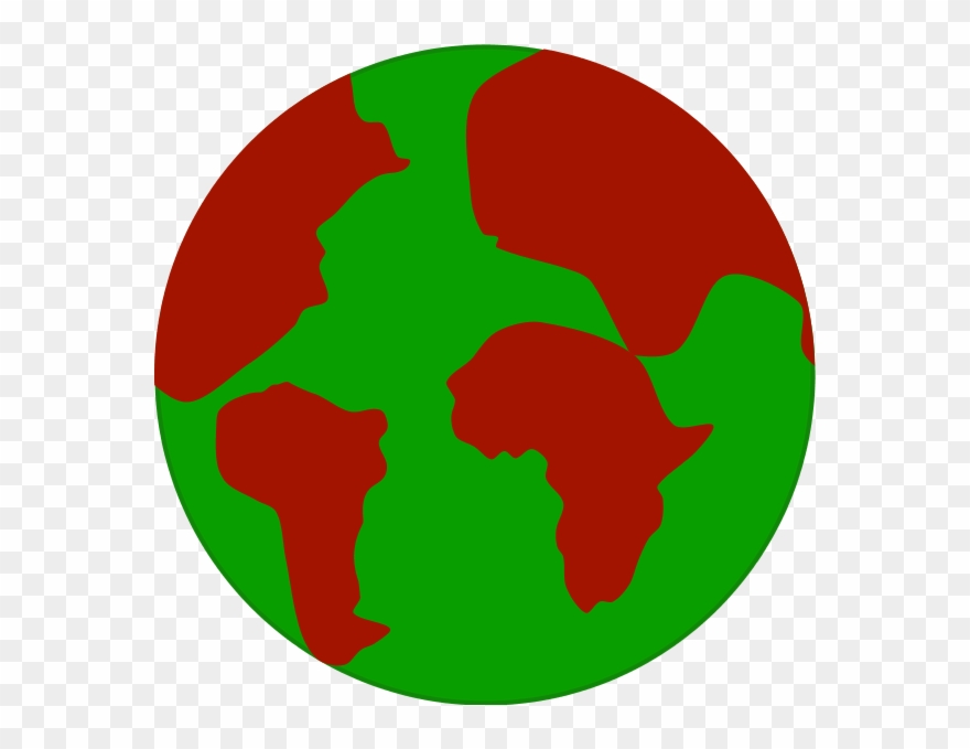 Earth With Continents Separated - Earth Clipart