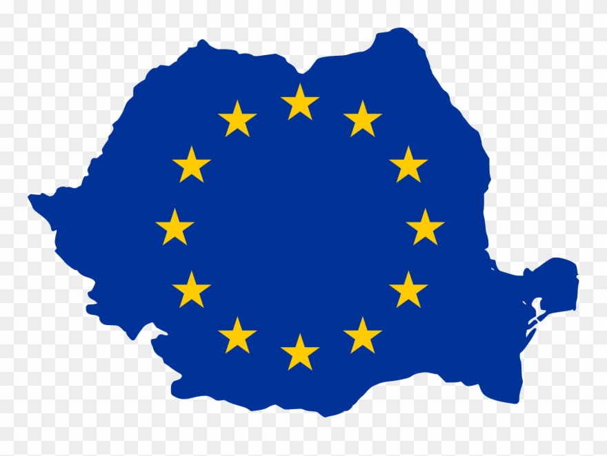 Presentation Of Eaec-eoc Network Support For European - Romania Flag Map Png Clipart