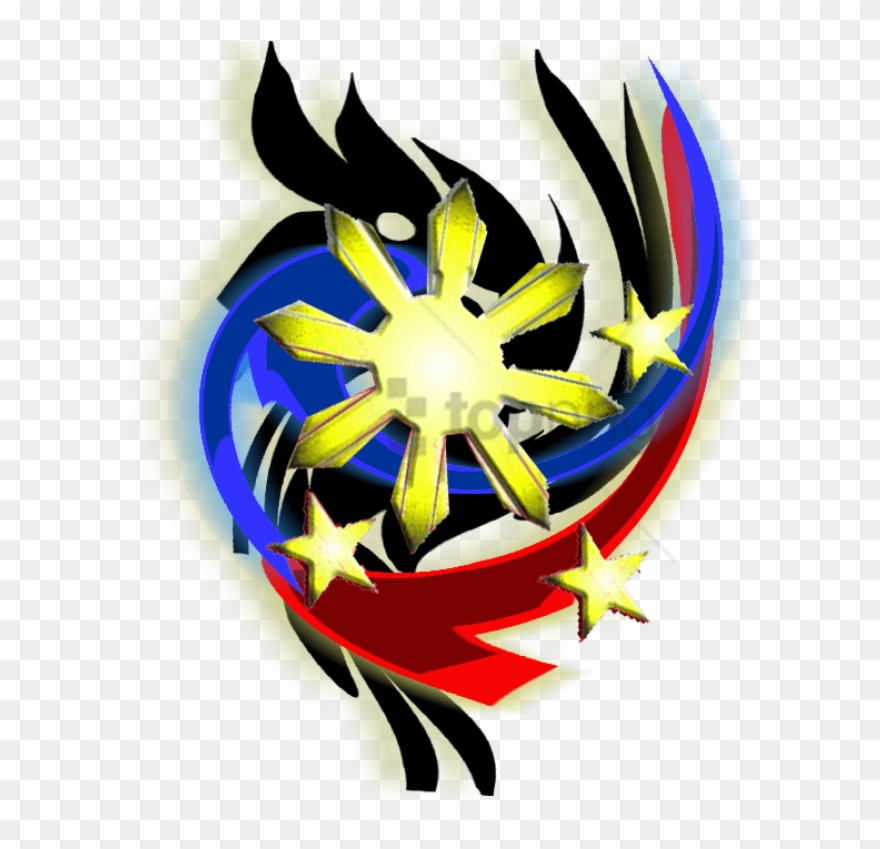 Map Clipart Philippine Symbol - Tribal Philippine Flag Logo - Png Download