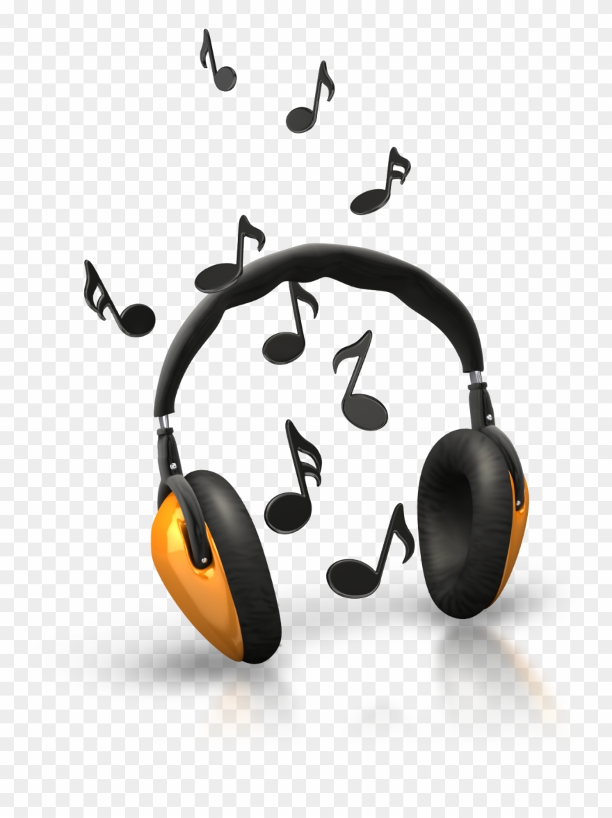 Music-related - Chasingalion - Com - Headphones With Music Coming Out Clipart