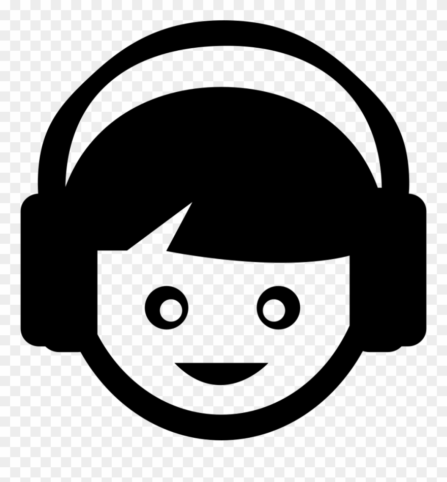 Listening To Music Png Vector Freeuse Library - Listening Music Vector Png Clipart