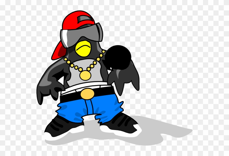 Visit - Hip Hop Penguin Clipart