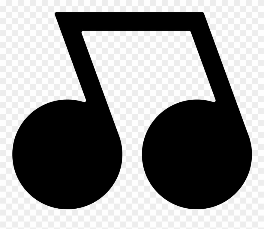 Music Notes Clipart Individual - Individual Music Note - Png Download