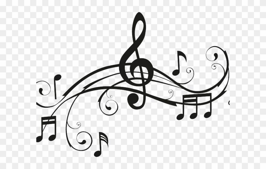 Musical Notes Clipart Tiny - Music Notes Clipart Black And White - Png Download