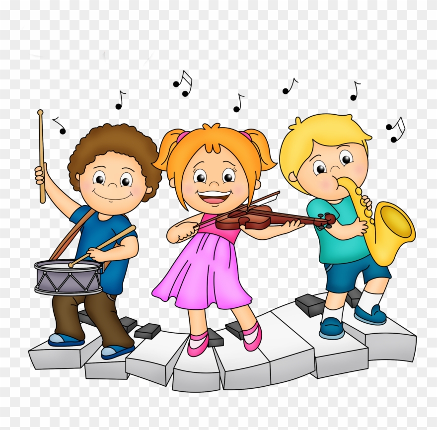 Music For Kids, Art For Kids, Crafts For Kids, Clip - Playing Musical Instruments - Png Download