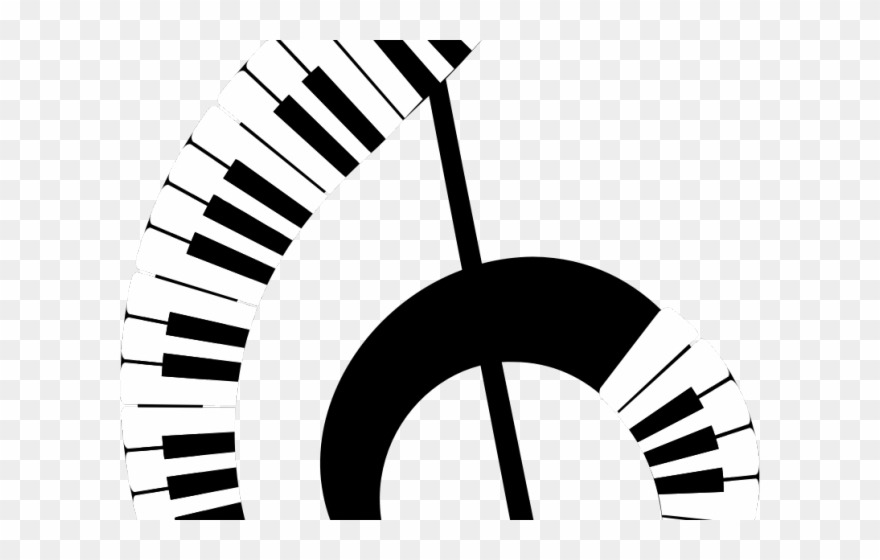 Clef Note Clipart Big - Piano En Clave De Sol - Png Download