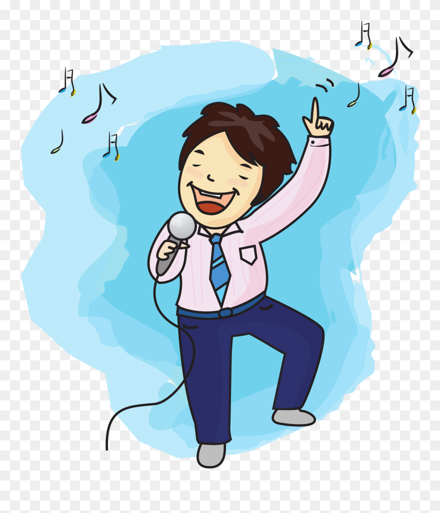 Singing Clipart Menyanyi - Clip Art Karaoke Png Transparent Png
