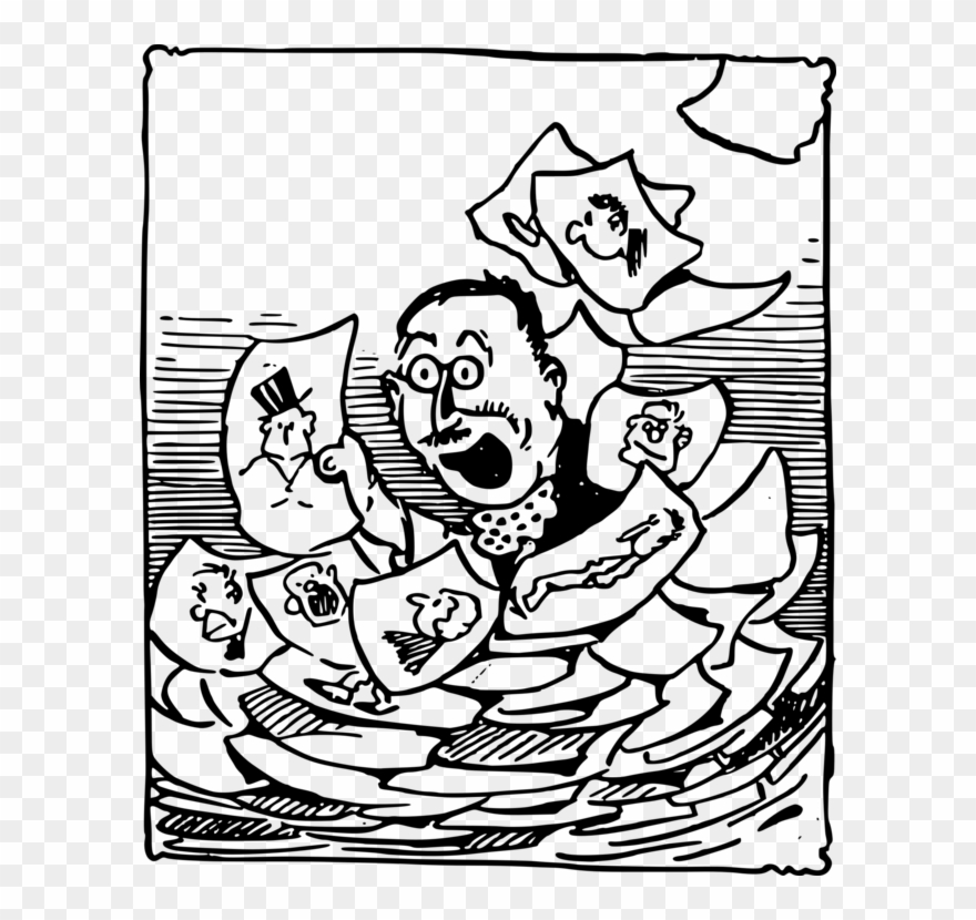 Visual Arts Black And White Cartoon Celebrity Mammal - Visual Arts Clipart