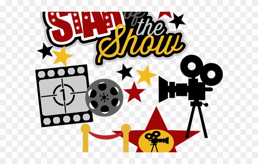 Star Clipart Movie - Clip Art Movie Stars - Png Download