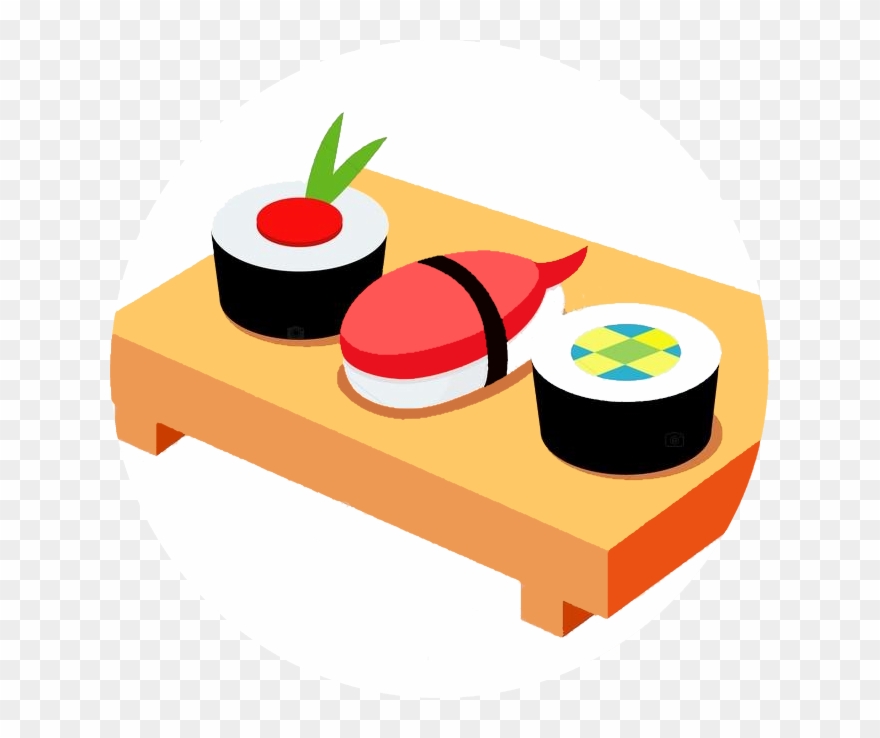 Japanese Food Clipart Spring - Japanese Sushi Clipart - Png Download