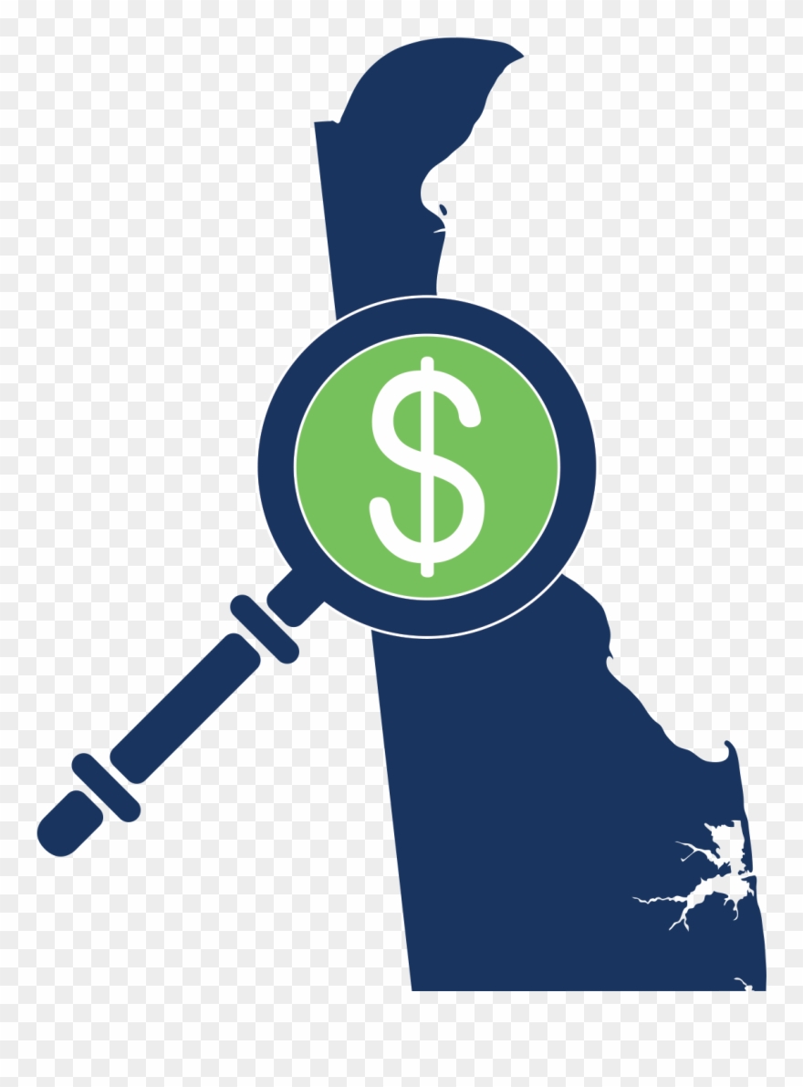 Image Of The Auditor Of Accounts Logo - Delaware Physical Map Clipart