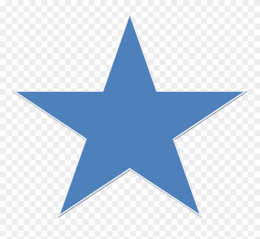 Blue 5 Point Star Clipart
