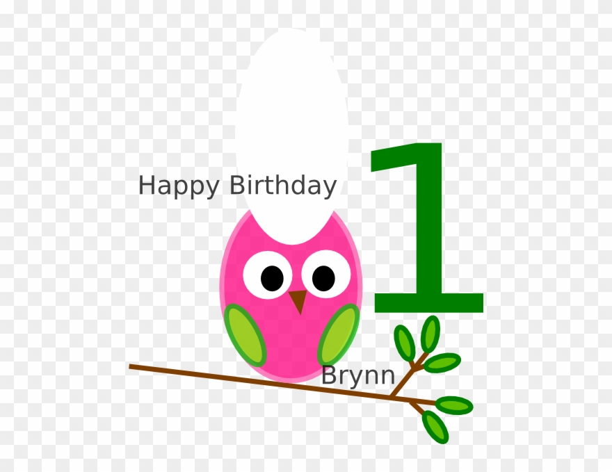 Happy 1st Birthday Wishes Girl Clipart